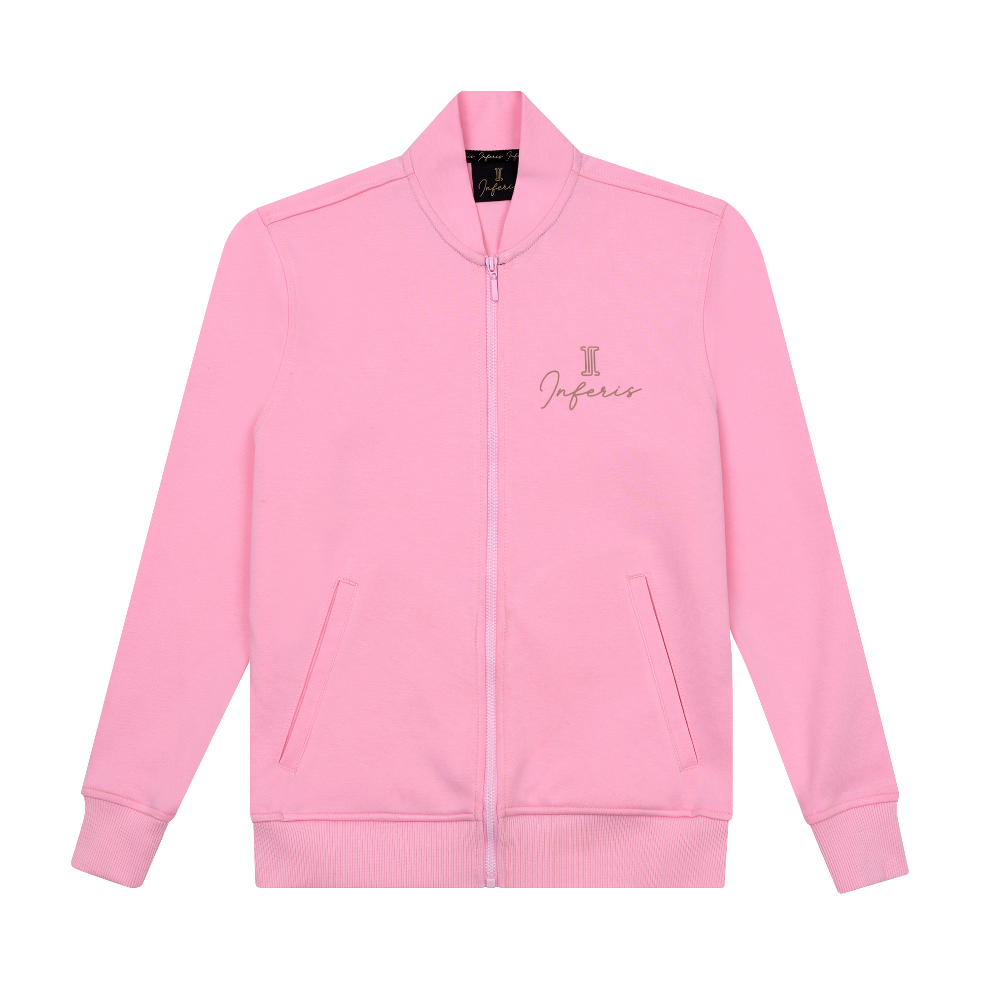 Inferis Obsidian Zip-Up Enfants Roze Productfoto Vooraanzicht